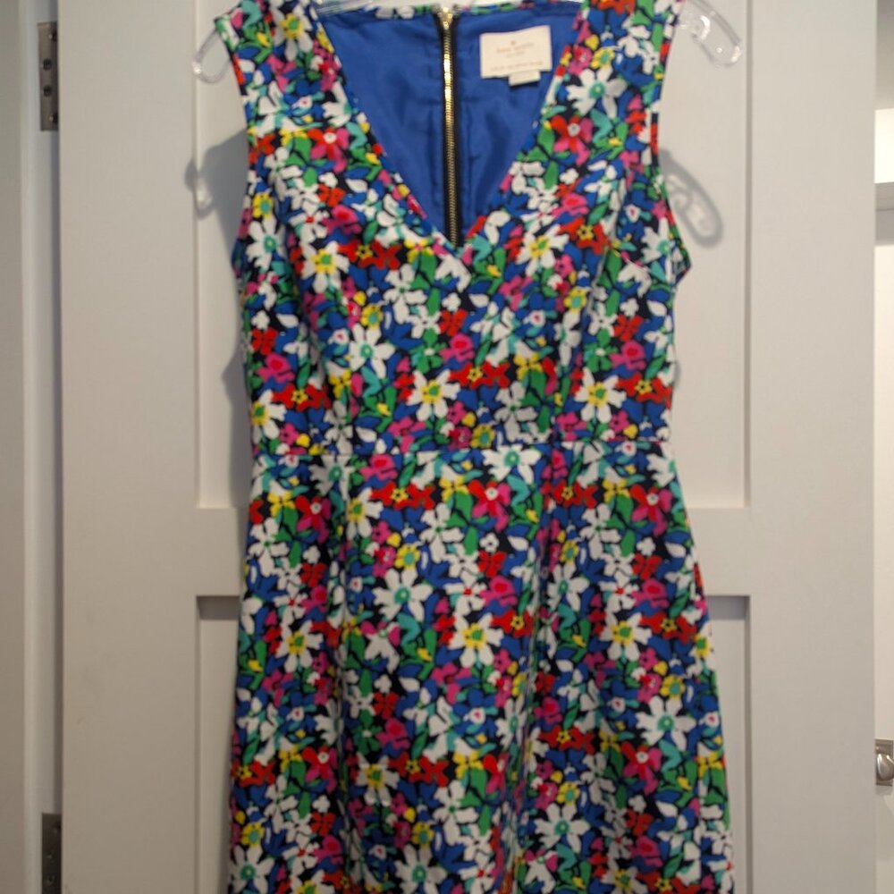 Kate Spade blue floral shift dress